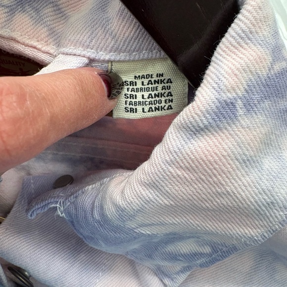 Levi's Women's Ex Boyfriend Trucker Pink and Purple Denim Jacket - Picture 6 of 8